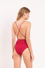 Laad de afbeelding in de Gallery-viewer, Model Back: Rio De Sol One-Piece Shimmer-Divino New Vegas