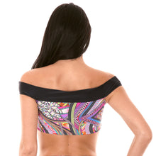 Laad de afbeelding in de Gallery-viewer, Model Back: Rio De Sol Top Soutien Samarcanda Offshoulder