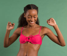 Laad de afbeelding in de Gallery-viewer, Image 12: Rio De Sol Top Top Dots-Virtual-Pink Balconet-Tie