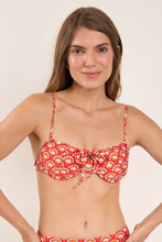 Laad de afbeelding in de Gallery-viewer, Gallery: Rio De Sol Top Top Floral-Scales Balconet-Tie