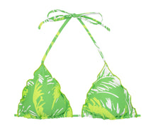 Laad de afbeelding in de Gallery-viewer, Product Front: Rio De Sol Top Top Green-Palms Frufru