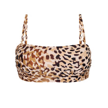 Laad de afbeelding in de Gallery-viewer, Product Front: Rio De Sol Top Top Leopard Bandeau-Reto