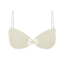 Laad de afbeelding in de Gallery-viewer, Product Front: Rio De Sol Top Top Malibu-Natural Bandeau-Iris