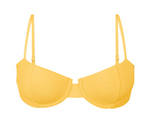 Laad de afbeelding in de Gallery-viewer, Product Front: Rio De Sol Top Top Malibu-Yellow Balconet