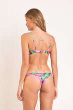 Laad de afbeelding in de Gallery-viewer, Model Back: Rio De Sol Top Top Parrots Bandeau-Crispy