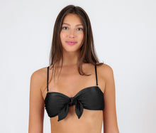 Laad de afbeelding in de Gallery-viewer, Gallery: Rio De Sol Top Top Shimmer-Black Bandeau-No