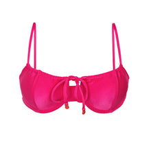 Laad de afbeelding in de Gallery-viewer, Product Front: Rio De Sol Top Top Shimmer-Olinda Balconet-Tie