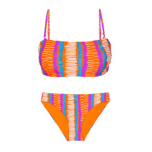 Laad de afbeelding in de Gallery-viewer, Product Front: Rio De Sol Set Set Stripes Bandeau-Reto Essential-Comfy
