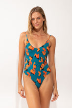 Laad de afbeelding in de Gallery-viewer, Model Front: Rio De Sol One-Piece Luma Hype
