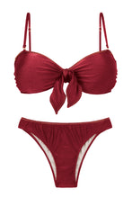 Laad de afbeelding in de Gallery-viewer, Product Front: Rio De Sol Set Set Shimmer-Divino Bandeau-Knot Essential
