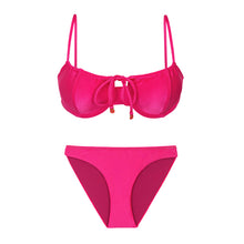 Laad de afbeelding in de Gallery-viewer, Product Front: Rio De Sol Set Set Shimmer-Olinda Balconet-Tie Essential-Comfy
