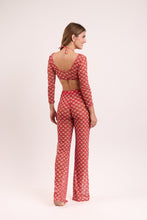 Laad de afbeelding in de Gallery-viewer, Model Back: Rio De Sol Beach Trousers Floral-Scales Pants Lana
