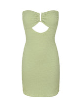 Laad de afbeelding in de Gallery-viewer, Product Front: Rio De Sol Mini Dress Brisa-Pistache Sara Dress
