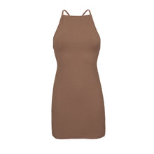 Laad de afbeelding in de Gallery-viewer, Product Front: Rio De Sol Mini Dress Sand-Cappuccino Talia Dress
