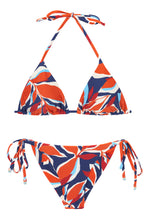 Laad de afbeelding in de Gallery-viewer, Product Front: Rio De Sol Set Set Leaves Tri-Inv Cheeky-Tie
