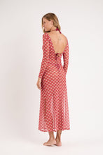 Laad de afbeelding in de Gallery-viewer, Model Back: Rio De Sol Maxi Dresses Floral-Scales Dress Lucy
