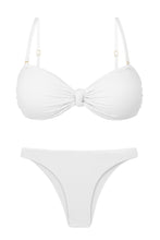 Laad de afbeelding in de Gallery-viewer, Product Front: Rio De Sol Set Set Bora-White Bandeau-Joy Leblon
