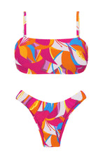 Laad de afbeelding in de Gallery-viewer, Product Front: Rio De Sol Set Set Antelope Bandeau-Reto High-Leg
