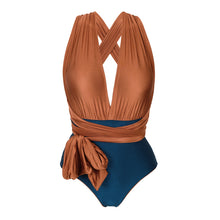Laad de afbeelding in de Gallery-viewer, Product Front: Rio De Sol One-Piece Nocciola Marina
