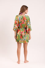 Laad de afbeelding in de Gallery-viewer, Model Back: Rio De Sol Kaftans / Cover Ups Tropical Kaftan Bel
