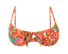 Laad de afbeelding in de Gallery-viewer, Product Front: Rio De Sol Top Top Tropics Balconet-Tie
