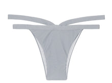 Laad de afbeelding in de Gallery-viewer, Product Front: Rio De Sol Bottom Calcinha Silver Triangulo
