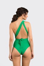 Laad de afbeelding in de Gallery-viewer, Model Back: Rio De Sol One-Piece Tambourine Marina
