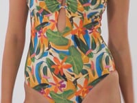 Laad en speel video af in Gallery-viewer, Video: Rio De Sol One-Piece Tropical Sara-Op
