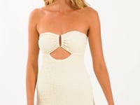 Laad en speel video af in Gallery-viewer, Video: Rio De Sol Mini Dress Brisa-Offwhite Sara Dress
