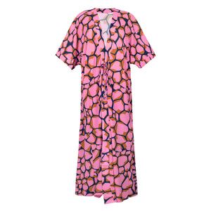 Product Front: Rio De Sol Beach Dresses Amore-Pink Long Dress