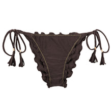 Laad de afbeelding in de Gallery-viewer, Product Front: Rio De Sol Bottom Bottom Shimmer-Coffee Frufru
