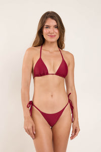 Model Front: Rio De Sol Bottom Bottom Touch-Carmim Cheeky-Tie