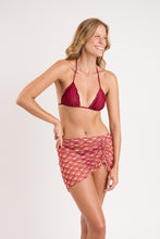 Laad de afbeelding in de Gallery-viewer, Image 05: Rio De Sol Beach Skirt Floral-Scales Mini Skirt Ruched
