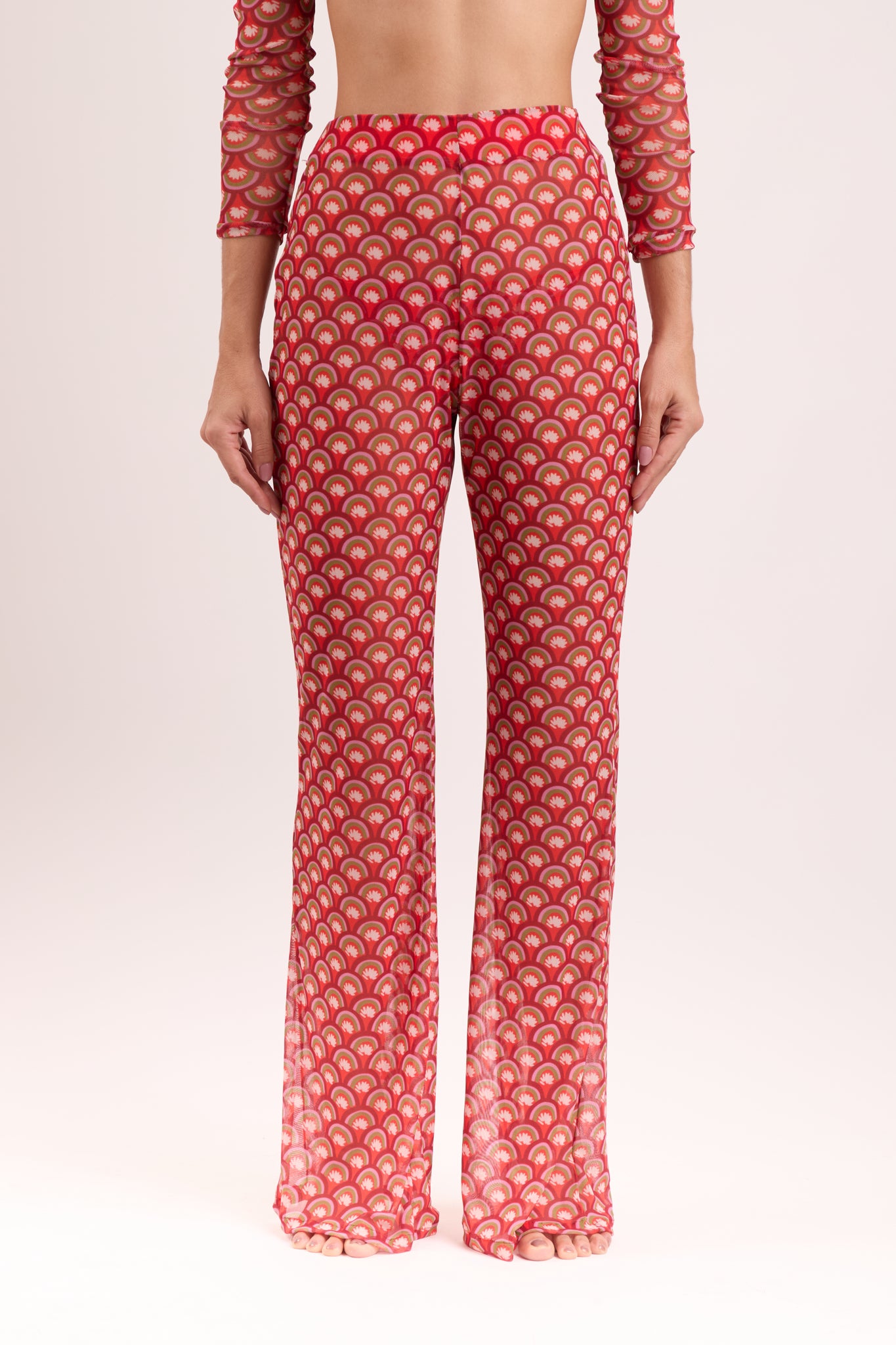 Gallery: Rio De Sol Beach Trousers Floral-Scales Pants Lana