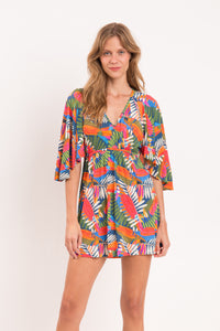 Model Front: Rio De Sol Beach Dresses Jungle Mini Dress