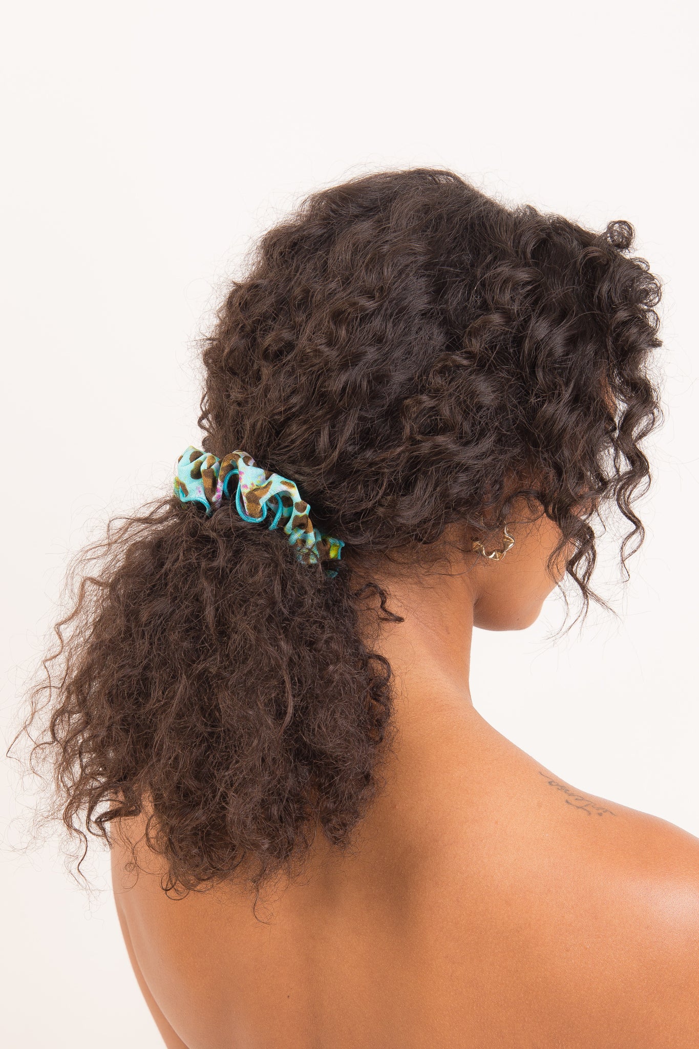 Model Front: Rio De Sol Hair Accessory Morumbi Scrunchie