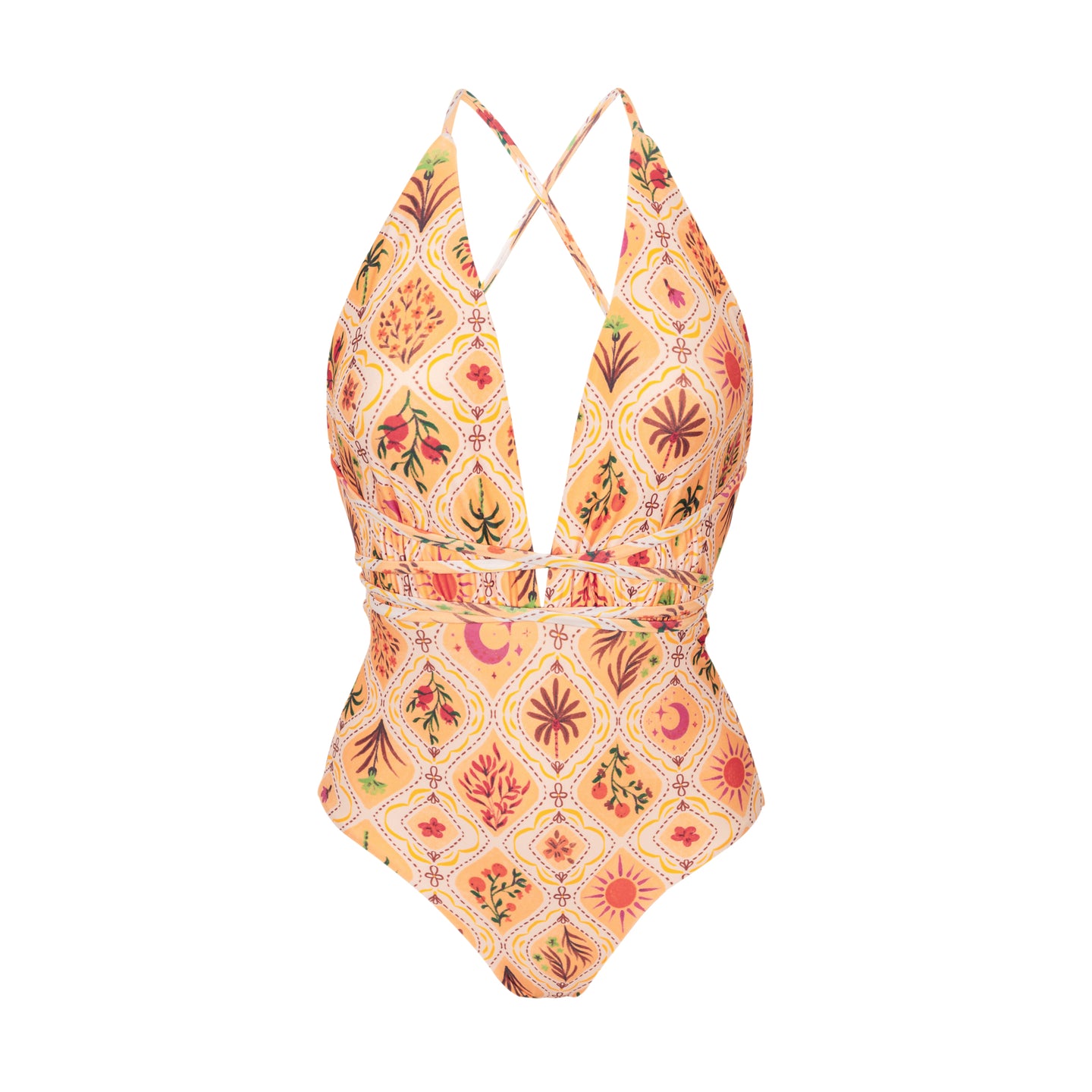 Product Front: Rio De Sol One-Piece Mosaico New Vegas