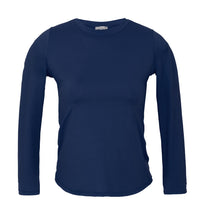 Laad de afbeelding in de Gallery-viewer, Product Front: Rio De Sol Top Navy Rash-Guard
