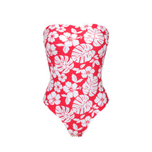 Laad de afbeelding in de Gallery-viewer, Product Front: Rio De Sol One-Piece Pua-Hibiscus Aloha
