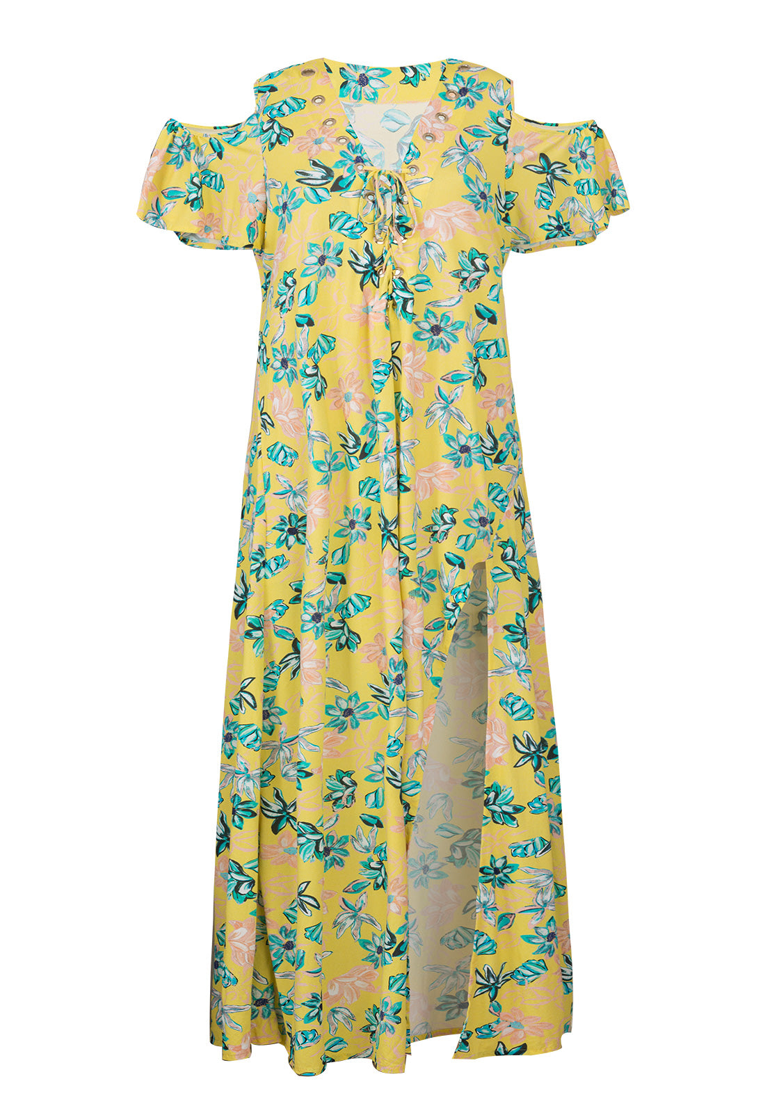Product Front: Rio De Sol Beach Dresses Saida Long Florescer
