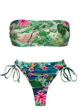 Laad de afbeelding in de Gallery-viewer, Product Front: Rio De Sol Set Set Amazonia Bandeau-Reto Fio-Tie
