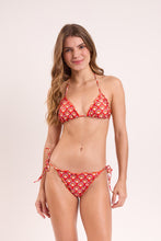 Laad de afbeelding in de Gallery-viewer, Model Front: Rio De Sol Set Set Floral-Scales Frufru Frufru-Fio
