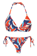 Laad de afbeelding in de Gallery-viewer, Product Front: Rio De Sol Set Set Leaves Tri-Cos Cheeky-Micro
