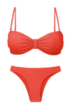 Laad de afbeelding in de Gallery-viewer, Product Front: Rio De Sol Set Set Malibu-Chili Bandeau-Duo Essential
