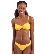 Laad de afbeelding in de Gallery-viewer, Gallery: Rio De Sol Set Set Malibu-Yellow Bandeau-Duo Essential

