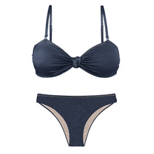 Laad de afbeelding in de Gallery-viewer, Product Front: Rio De Sol Set Set Shark Bandeau-Joy Essential
