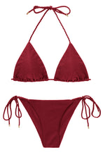 Laad de afbeelding in de Gallery-viewer, Product Front: Rio De Sol Set Set Shimmer-Divino Tri-Rope Cheeky-Rope
