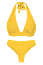 Laad de afbeelding in de Gallery-viewer, Product Front: Rio De Sol Set Set Sunflower Halter-Cos Ciao
