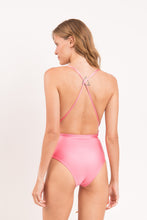 Laad de afbeelding in de Gallery-viewer, Model Back: Rio De Sol One-Piece Shimmer-Confetti New Vegas
