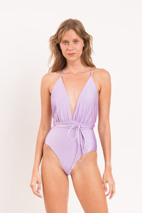 Model Front: Rio De Sol One-Piece Shimmer-Harmonia New Vegas